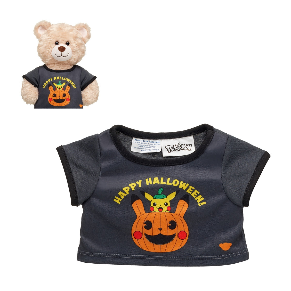 Polera Haloween Pokemon 24 Build-a-bear